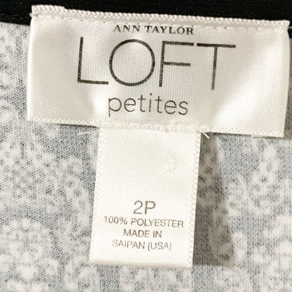 Ann Taylor LOFT Cap Sleeve Dress Ruffled Hem Empire Waistline Invisible Zipper - Picture 8 of 8